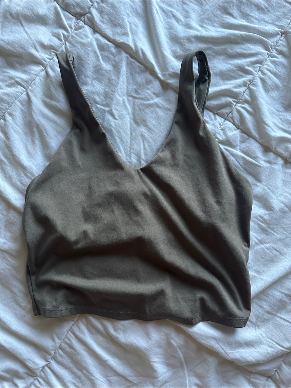 all in motion Olive Green V-Neck Tank Top